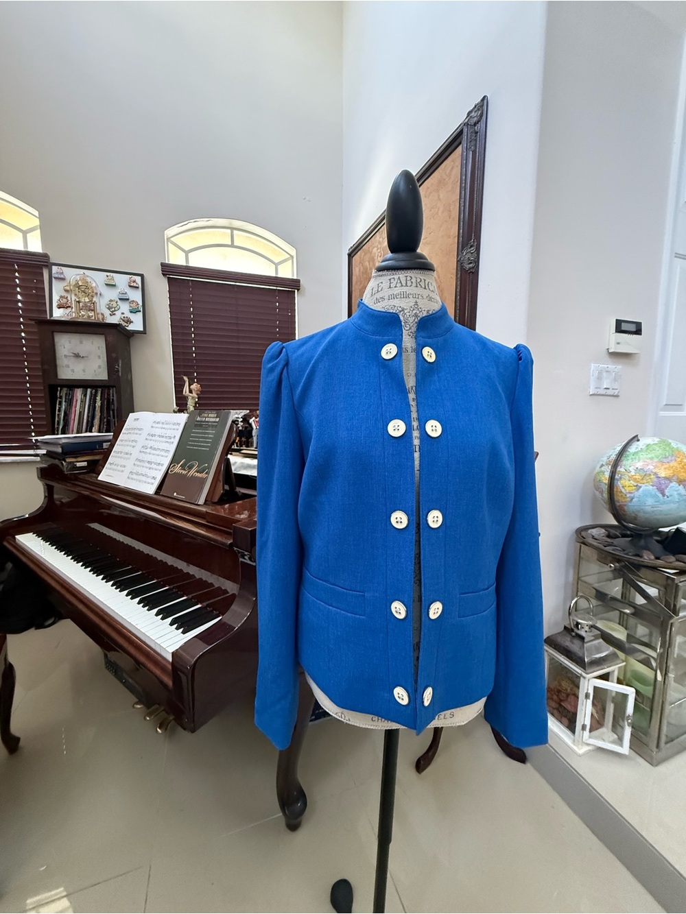 Tommy Hilfiger Royal Blue Double-Breasted Blazer